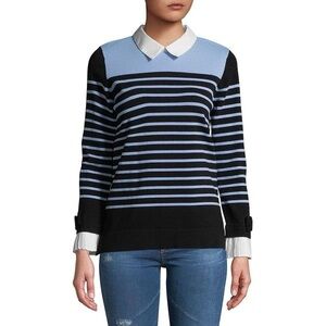 NWT Karl Lagerfeld Sweetheart Sweater Blouse